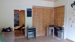 View inside building currently